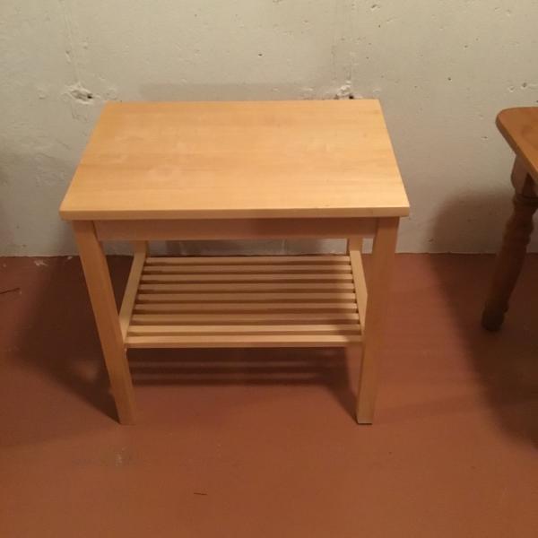 Photo of IKEA side table w/shelf