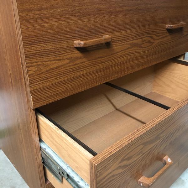 Photo of Wooden lateral file cabinet 