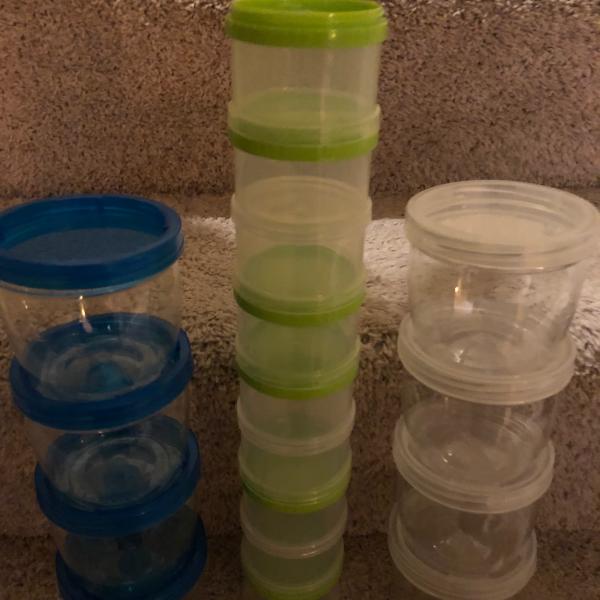 Photo of Stackable clear plastic containers