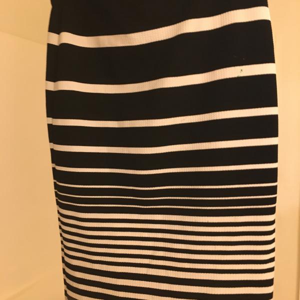 Photo of Striped body con skirt