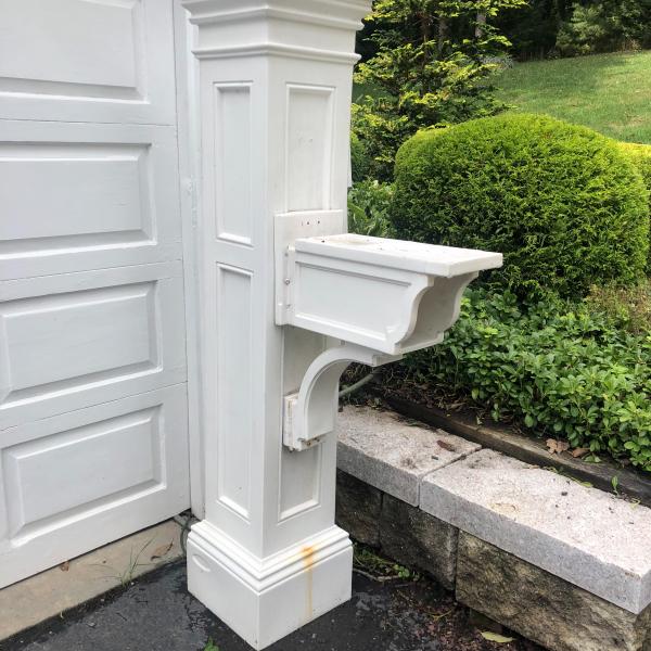 Photo of pvc mailbox holder and post
