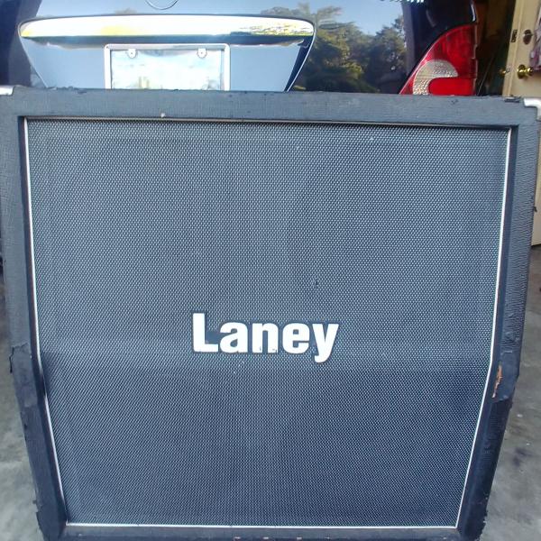 Photo of Lead. Amp. Laney.  4x 12. Speaker. Cabin