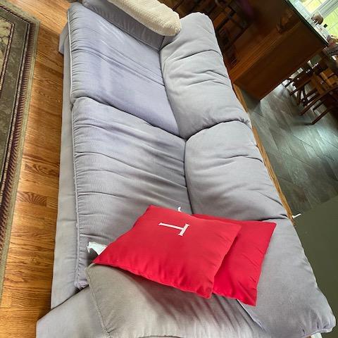 Photo of Grey-purple  couches