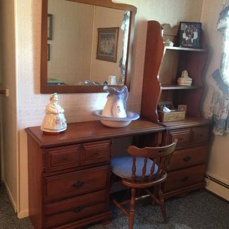 Photo of Desk, chair chest and hutch