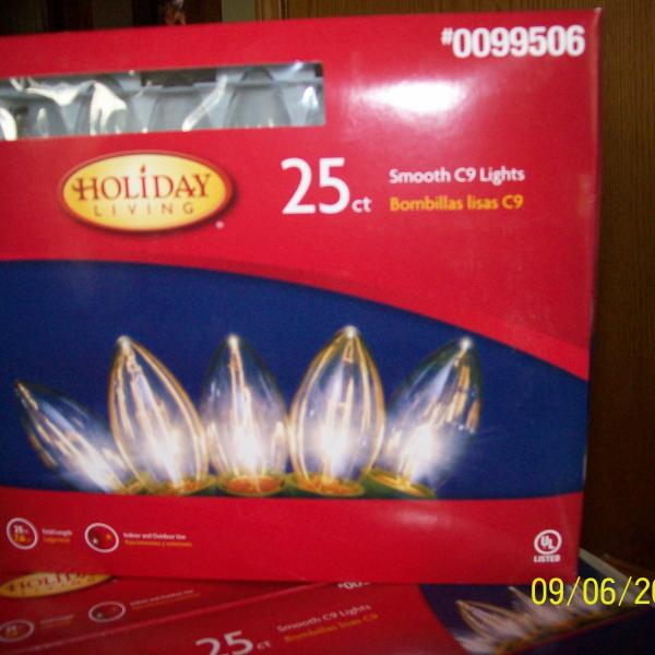 Photo of Holiday Lights, 25CT. C9 Smooth, Clear