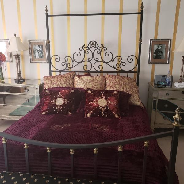 Photo of Queen Size Iron Bed and Footboard