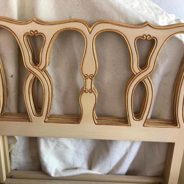 Photo of twin size headboard with rails