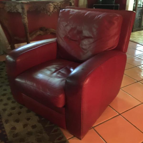 Photo of Crate & Barrel Leather Recliner