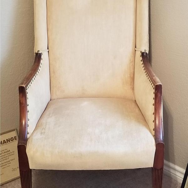 Photo of High Back Upholstered Chairs (2 available as set)