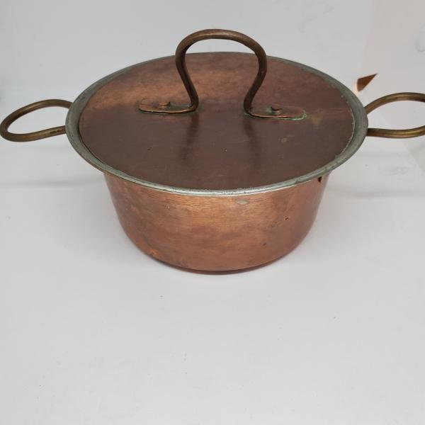Photo of Vintage Copper Pot with Lid- very old