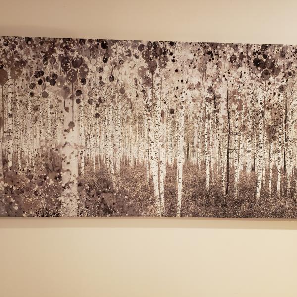 Photo of Abstract canvas of trees