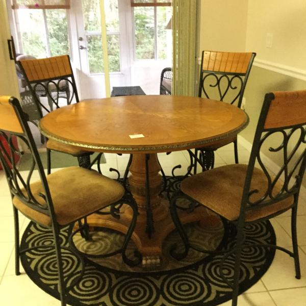 Photo of Wood Table and 4 chairs