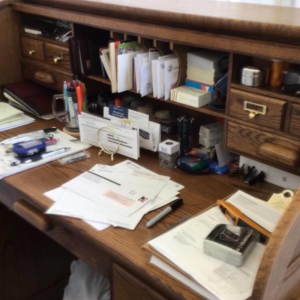 Photo of Executive Roll top desk 