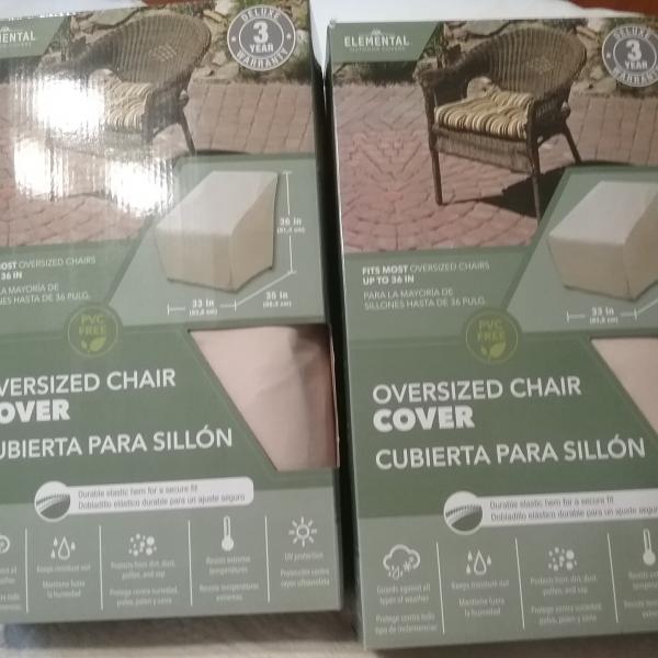 Photo of New oversized chair covers.