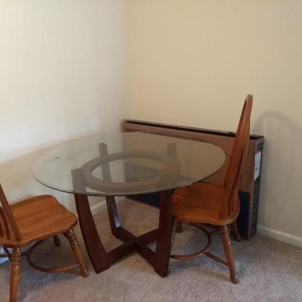 Photo of Wooden Dinning table with 2 chairs