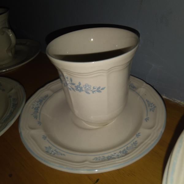 Photo of Brickoven Stoneware Teacup, Saucer, Bowl Set. Like New