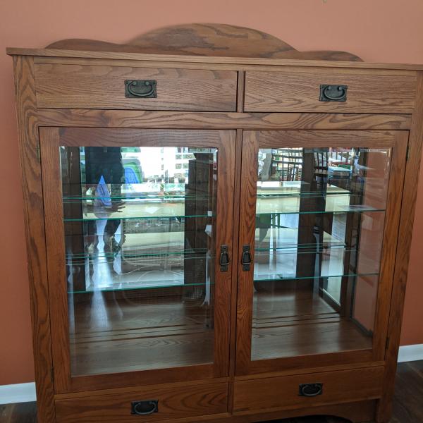 Photo of Shaker Style dining room set and hutch