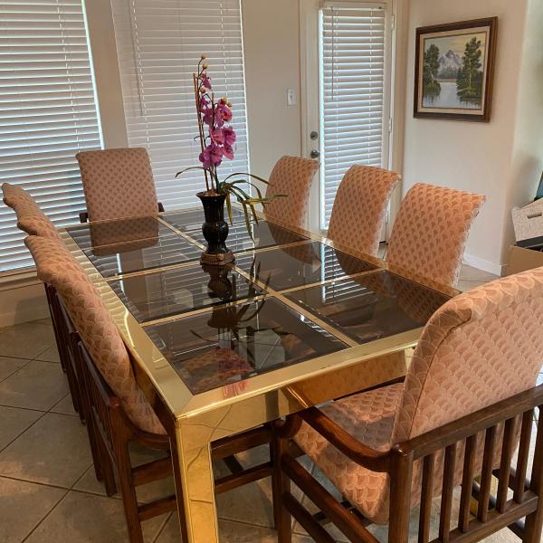 Photo of Henredon Dining table with 8 chairs