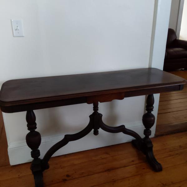 Photo of Antique sofa table.  Entry table.  Buffet table