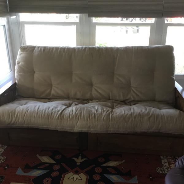 Photo of Woden Oak frame futon
