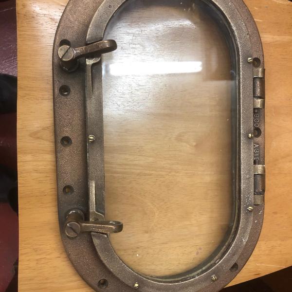 Bronze Oval Portholes Antique 17" x 10" snaplist