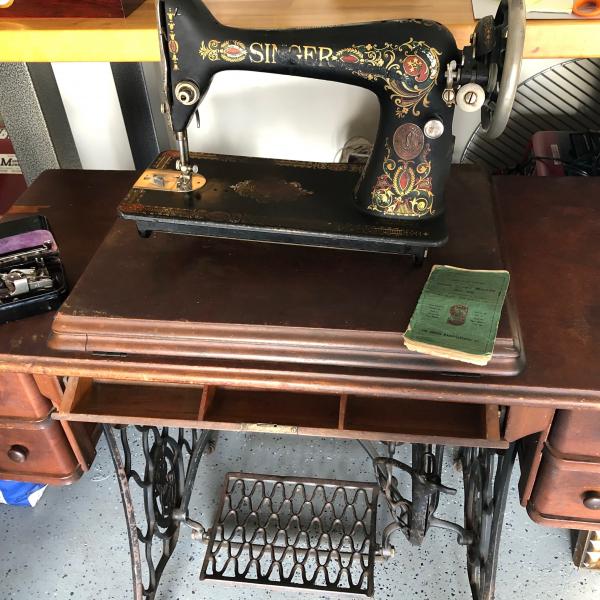 Photo of Antique Singer Treadle Sewing Machine