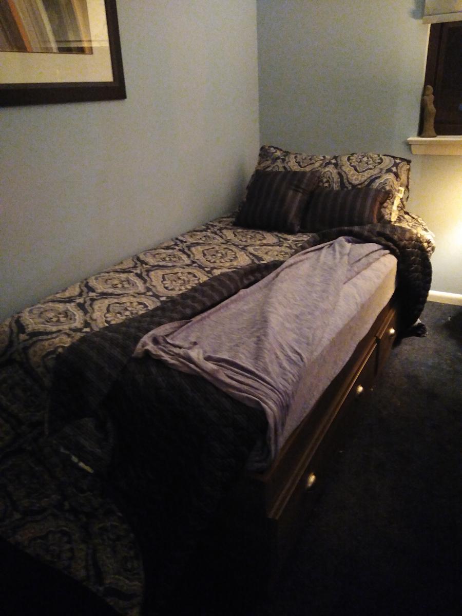 Twin bed with drawers underneath snaplist
