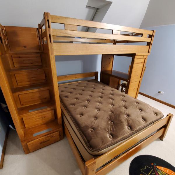 Photo of Canyon Twin/Full Size Wood Bunk Bed