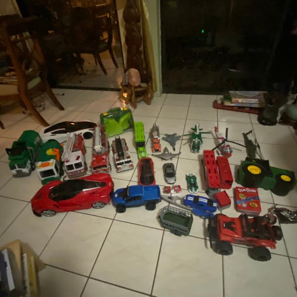 Photo of Toys, Batman Cave, Castle, Fire trucks, Bike