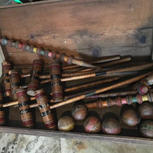 Photo of Antique Croquet Set