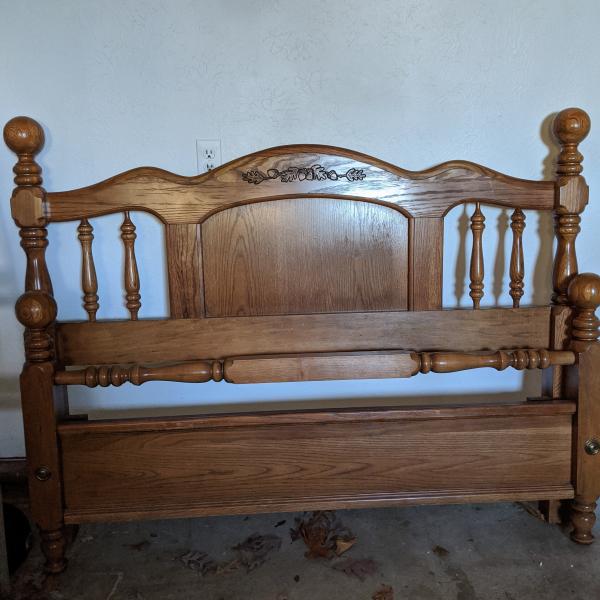 Photo of Queen size headboard and footboard