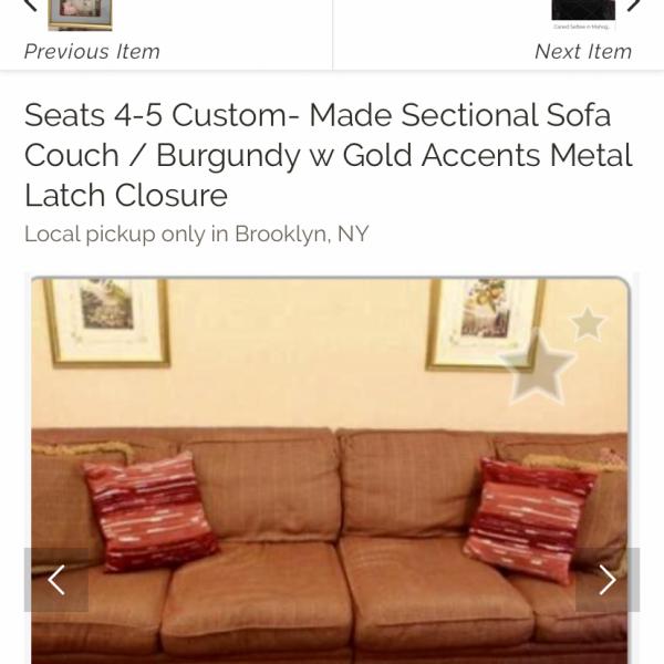 Photo of Moving ESTATE SALE- 4-5 Seater CUSTOM COUCH