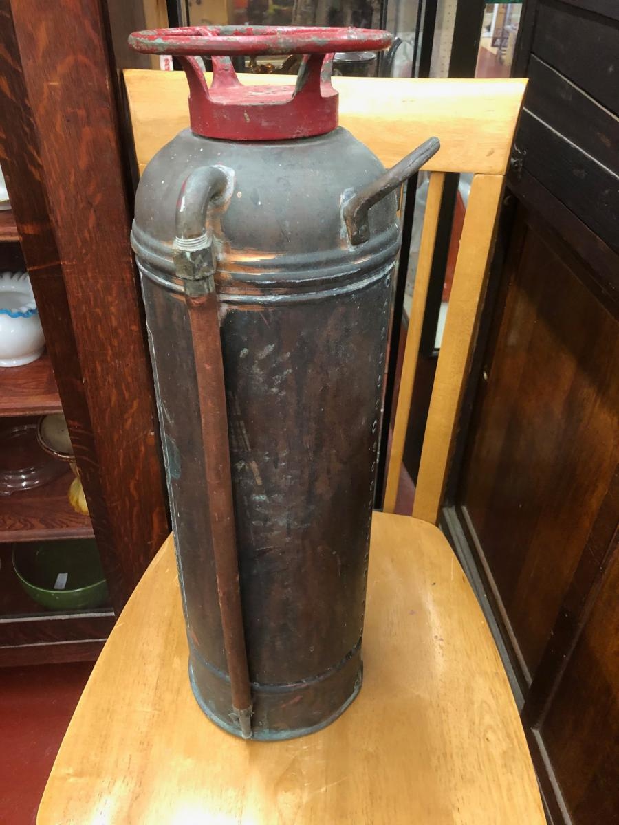 Antique Brass Copper Fire Extinguisher Snaplist   J6GL 5 