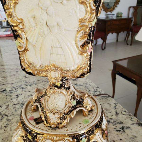 Photo of Antique 18th Century  Capodimonte Lamp