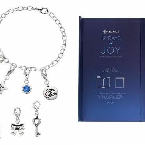 Photo of Brilliance 12 Days of Joy Charm Bracelet and Necklace Set