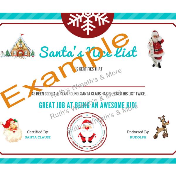 Photo of Personalized Santa Nice List 