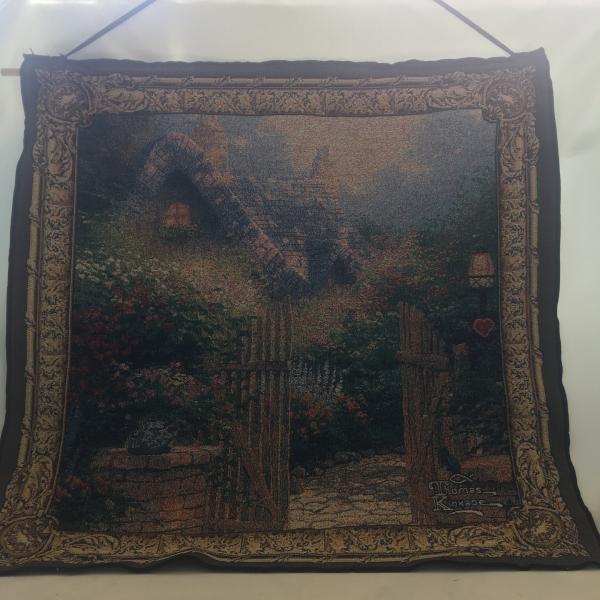 Photo of 26" x 26" Thomas Kinkade Hanging Tapestry 