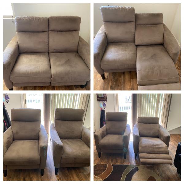 Photo of Recliners and loveseat set