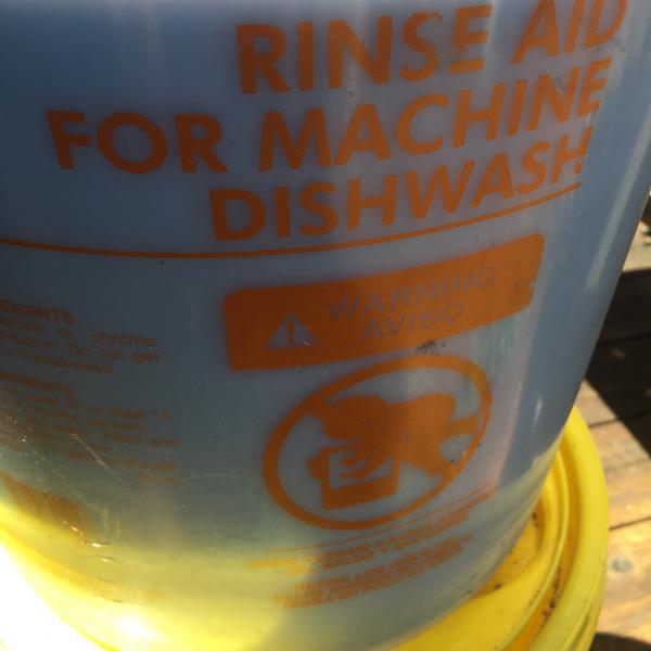 Photo of Commercial Dish Washing Rinse and Chlorine Rinse