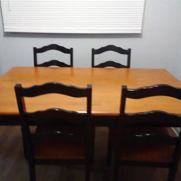 Photo of Fairly new kitchen table with 4 chairs for sale