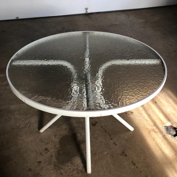 Photo of White Outdoor Metal Dining Table