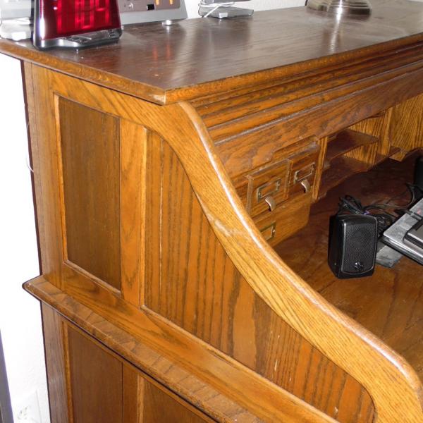 Photo of roll-top desk