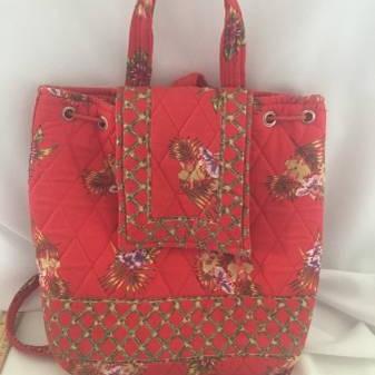 Photo of Backpack/Purse Red Floral