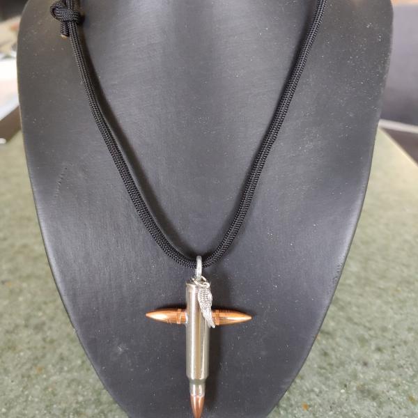 Photo of Mens Cross Bullet Necklace 