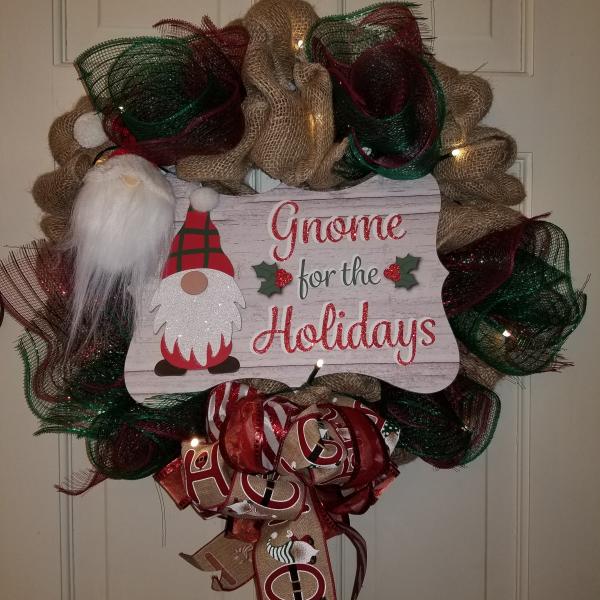 Photo of Lighted  Holiday Wreath 
