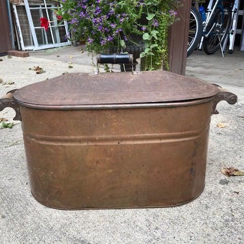 Photo of Antique Copper Washtub 