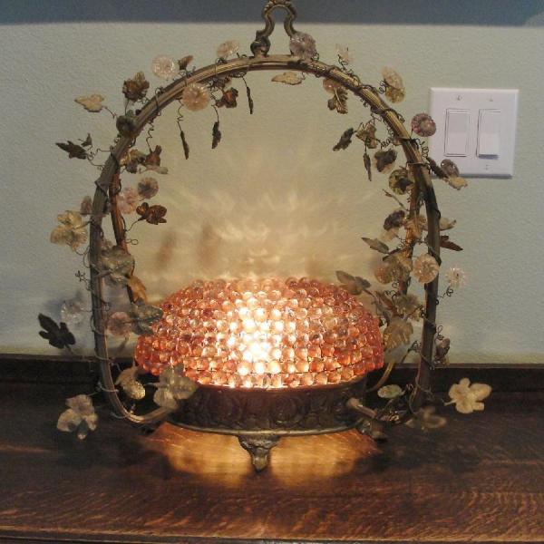 Photo of Lovely Victorian Basket Lamp