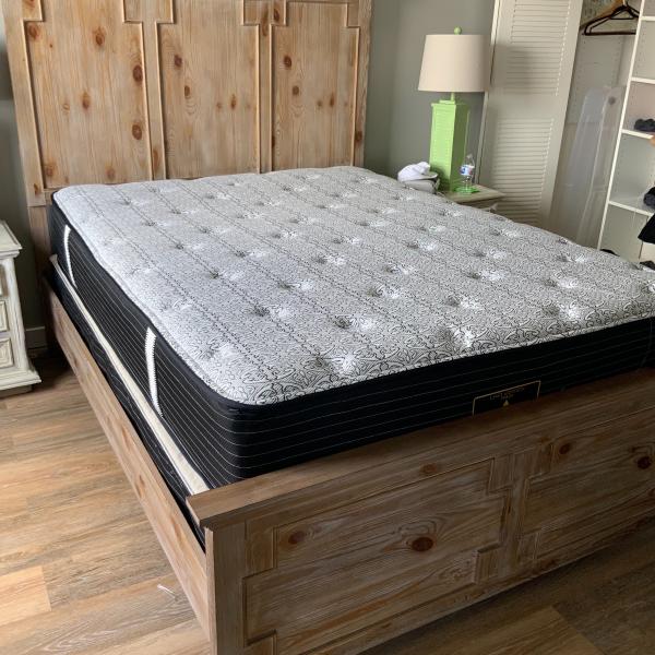 Photo of Queen bed complete with box spring and mattress