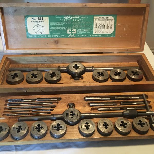 Photo of Antique Greenfield No 311  Tap & Die, two sets