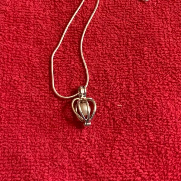 Photo of Sterling refillable heart necklace 